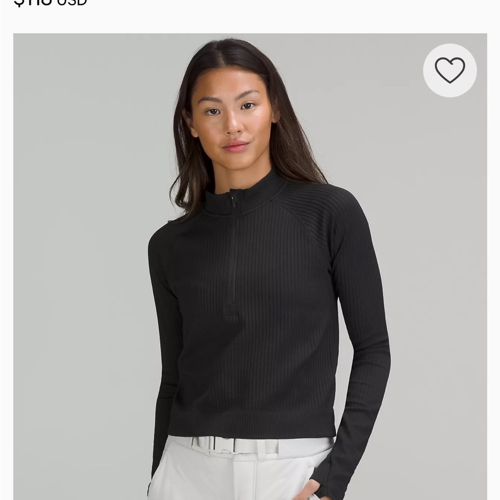 lululemon athletica Black quarterzip
